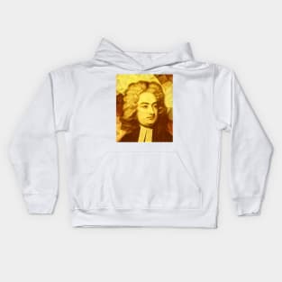 Jonathan Swift Golden Portrait | Jonathan Swift Artwork 9 Kids Hoodie